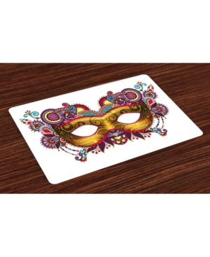 Ambesonne Mardi Gras Place Mats Set of 4