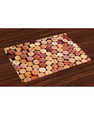Ambesonne Wine Place Mats Set of 4