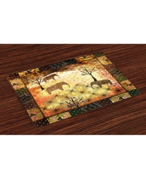 Ambesonne African Place Mats Set of 4