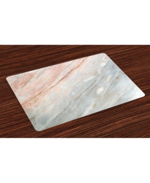 Ambesonne Marble Place Mats Set of 4