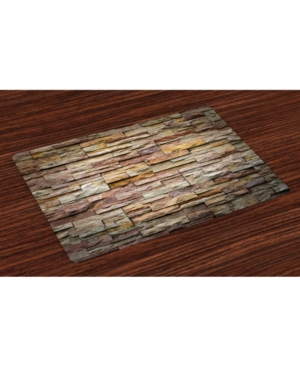 Ambesonne Marble Place Mats Set of 4