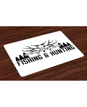 Ambesonne Hunting Place Mats Set of 4