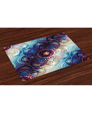 Ambesonne Lotus Place Mats Set of 4