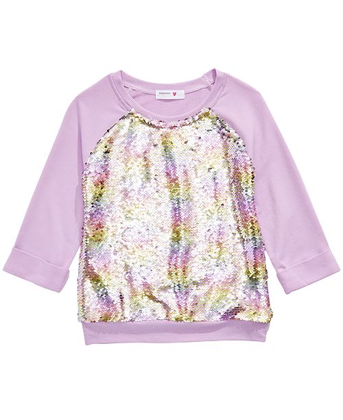 Beautees Big Girls Flip Rainbow Sequin Top & Reviews - Shirts & Tops - Kids - Macy&#39;s
