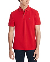 Tommy Hilfiger Red Mens Polo Shirts - Macy\'s