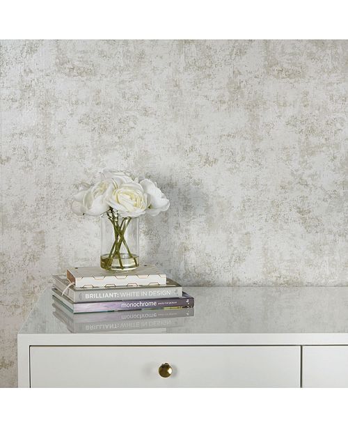 Tempaper Distressed Gold Leaf Self Adhesive Wallpaper Reviews Wallpaper Home Decor Macy S