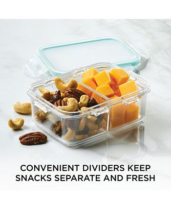 Lock n Lock - Rectangular Food Storage Container with Divider, 12-Ounce