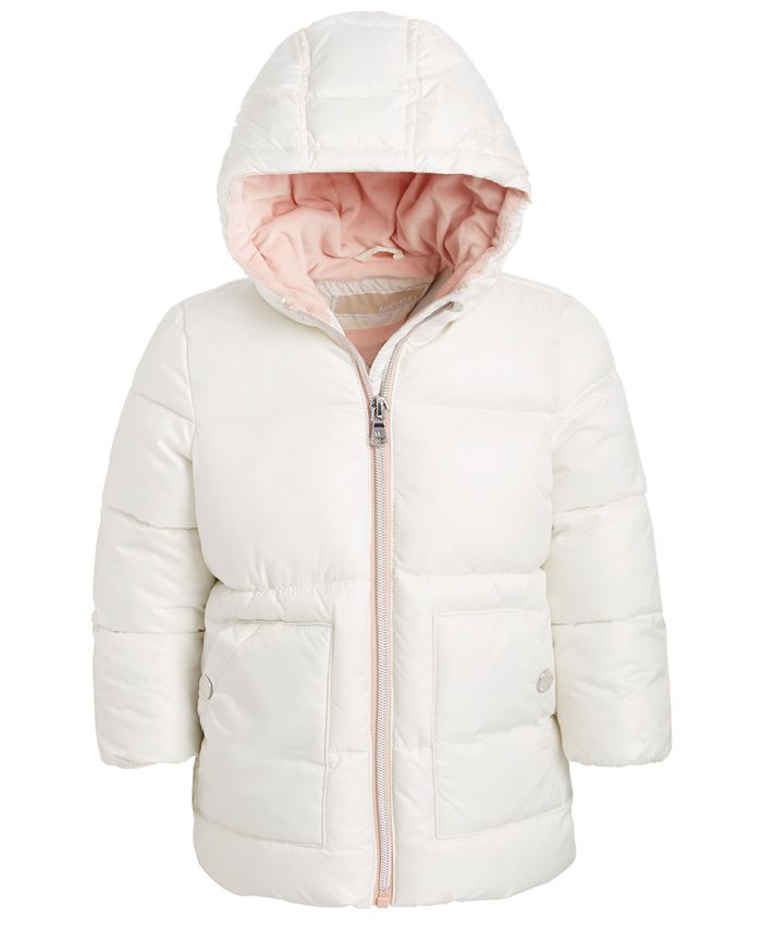 Michael Kors Baby Girls Hooded Stadium Puffer Jacket & Reviews - Coats &  Jackets - Kids - Macy's