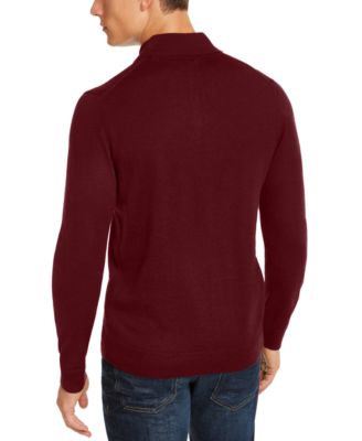 Men's Merino Wool Blend Polo Sweater, Created for Macy's 
