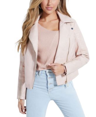 GUESS Tasha Faux-Leather Moto Jacket