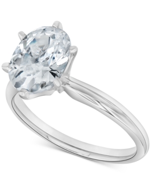 image of Diamond Oval Solitaire Engagement Ring (1-1/2 ct. t.w.) in 14k White Gold