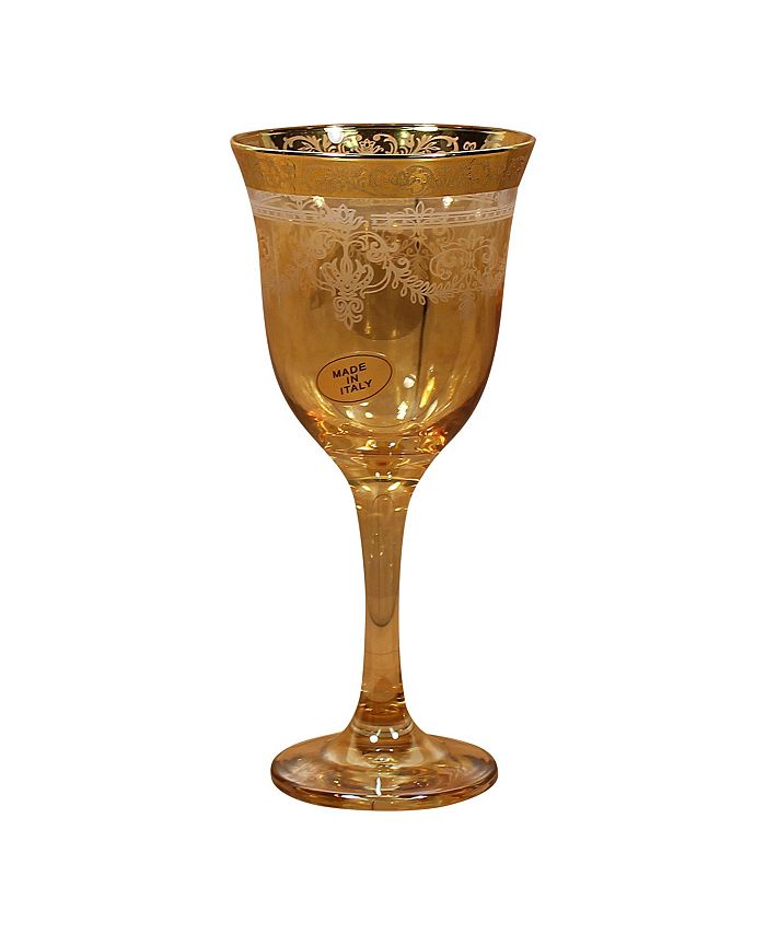 Lorren Home Trends Amber Goblets Set of 6 Macy's