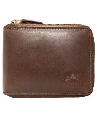 Mancini Men's Boulder Collection RFID Secure Zippered Wallet with ...