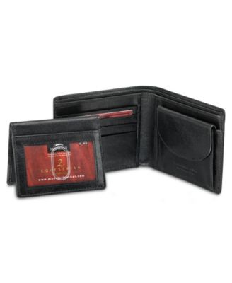 Men's Equestrian2 Collection RFID Secure Billfold with Removable Left Wing Passcase and Coin Pocket