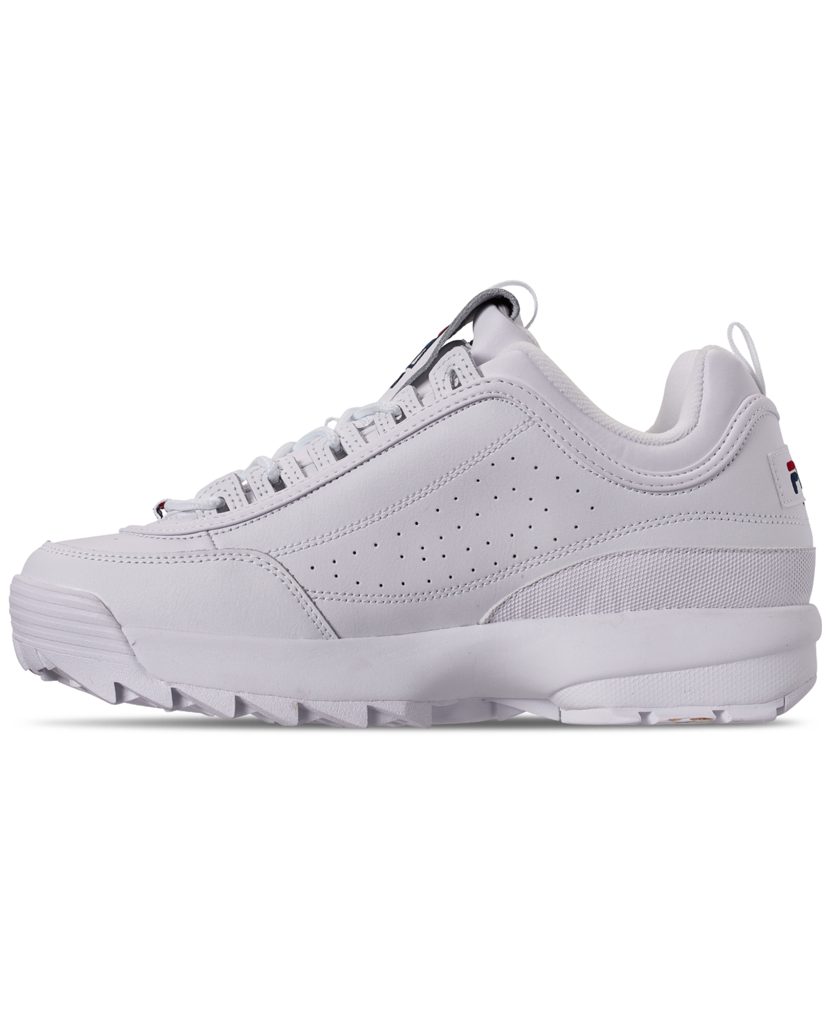 Shop Fila Men's Disruptor Ii Casual Athletic Sneakers From Finish Line In White, Navy, Red