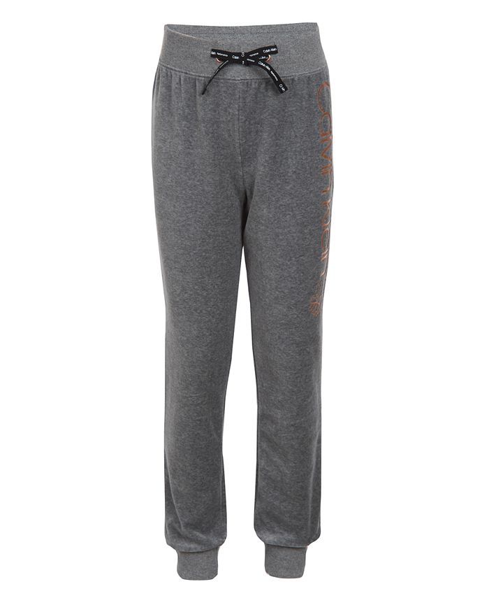 calvin klein velour jogger pants
