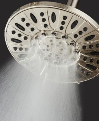 High-Pressure Multiple Setting 7-in Rainfall Shower Head with Pause Mode
