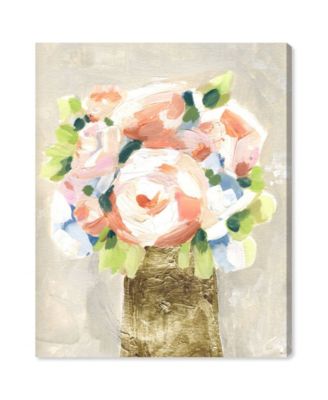 Coral Peonies Canvas Art, 30" x 36"