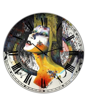 Designart Between Hope and Despair Large Modern Wall Clock - 36