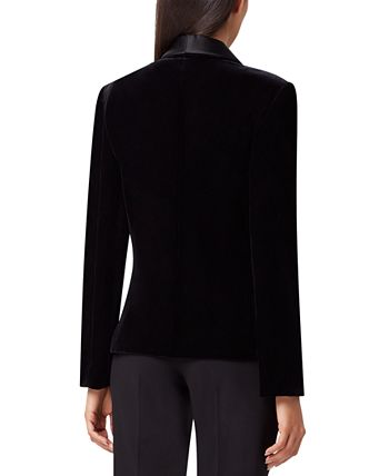 Tahari asl velvet blazer discount