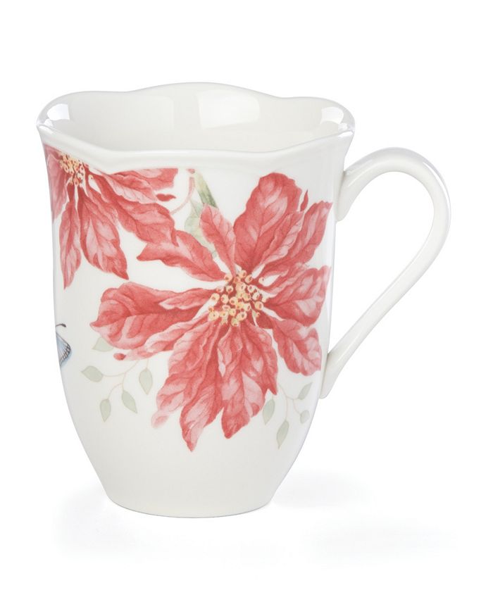 Lenox Butterfly Meadow Holiday Mug Poinsettia & Reviews Dinnerware Dining Macy's