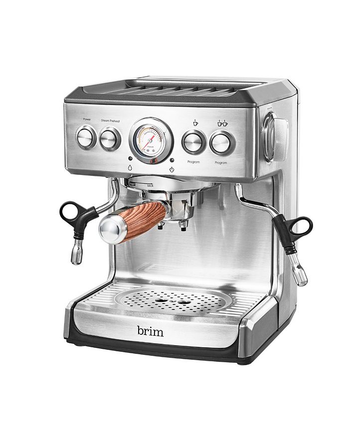Brim 19 Bar Espresso Maker with Wood Finish Handle Macy's