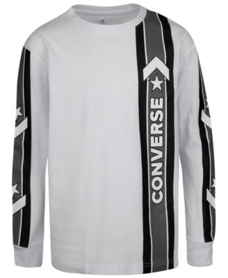 converse t shirt kids white