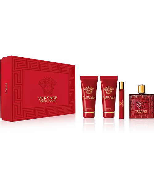 Versace Men S 4 Pc Eros Flame Eau De Parfum Gift Set Reviews All Perfume Beauty Macy S