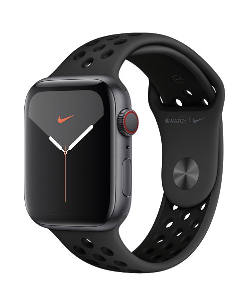 Apple Watch Series 5 Apple Watch Nike Series 5 Gps Cellular 44mm Space Gray Aluminum Case With Anthracite Black Nike Sport Band Reviews Apple Macy S