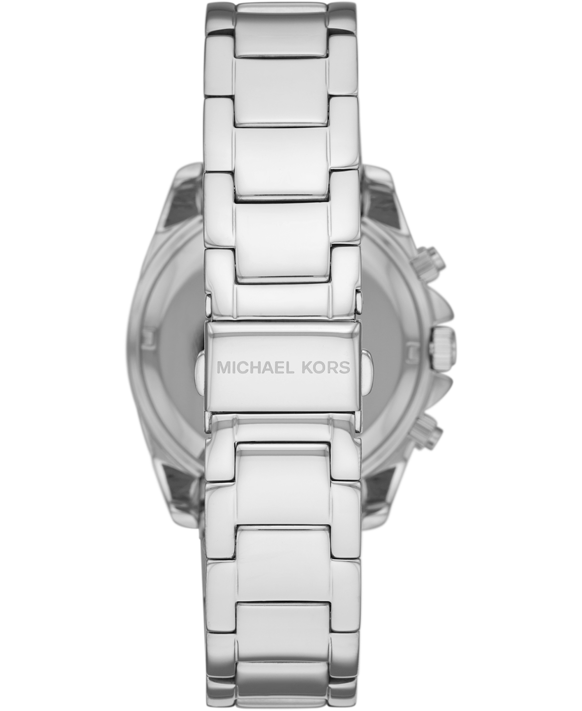 Shop Michael Kors Women's Chronograph Blair Stainless Steel Bracelet Watch 39mm In Silver