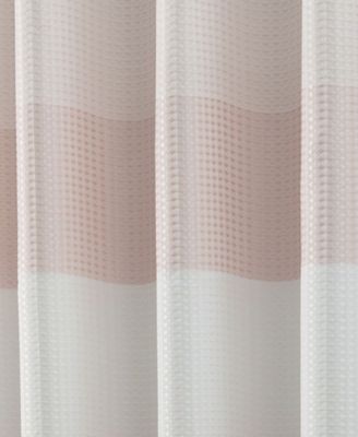 Ombre Waffle Striped Shower Curtain, 70" x 72"