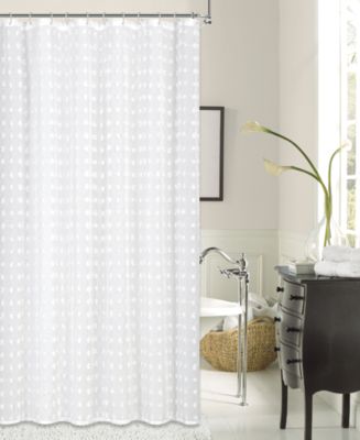 Dainty Home Cut Flower Shower Curtain With 3d Puffs - Macy's