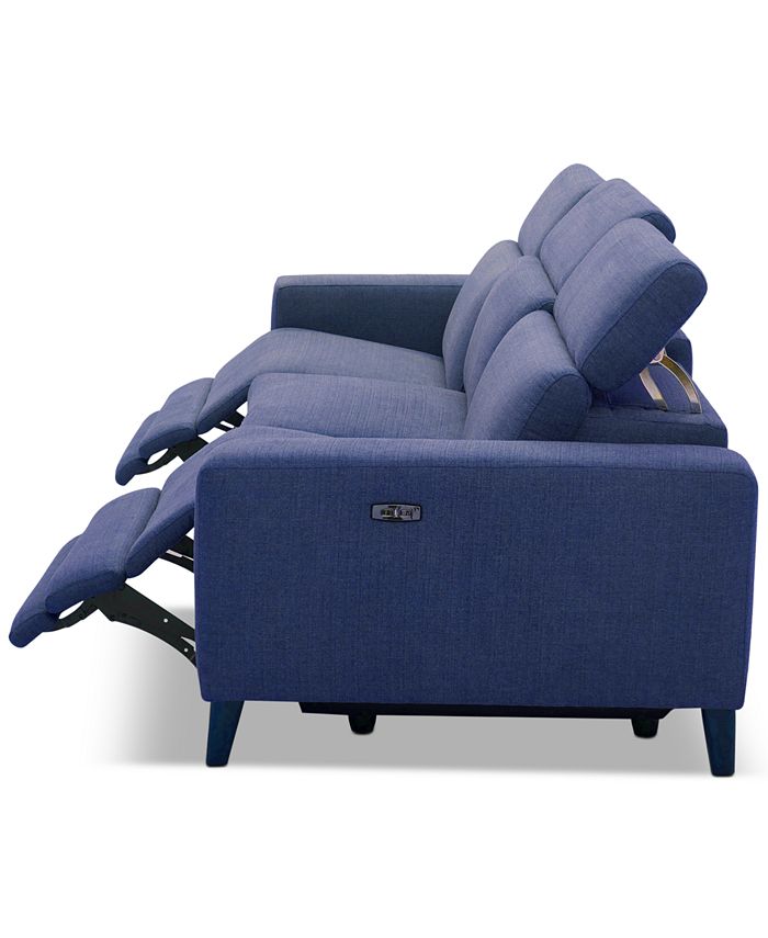 Furniture CLOSEOUT! Sleannah 3Pc. Fabric Sofa with 2 Power Recliners