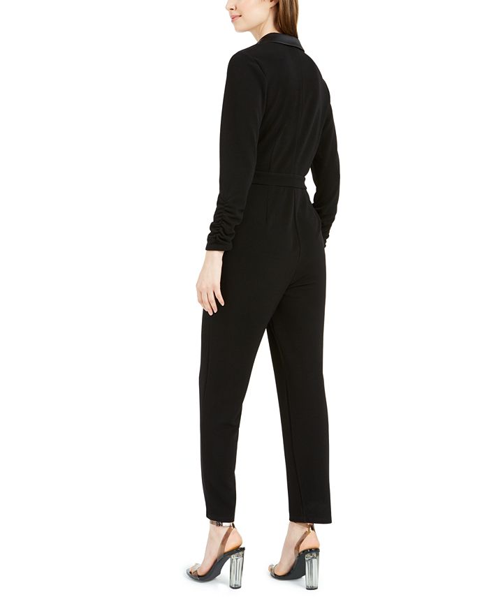 Bar III Tuxedo Jumpsuit, Created for Macy's Macy's