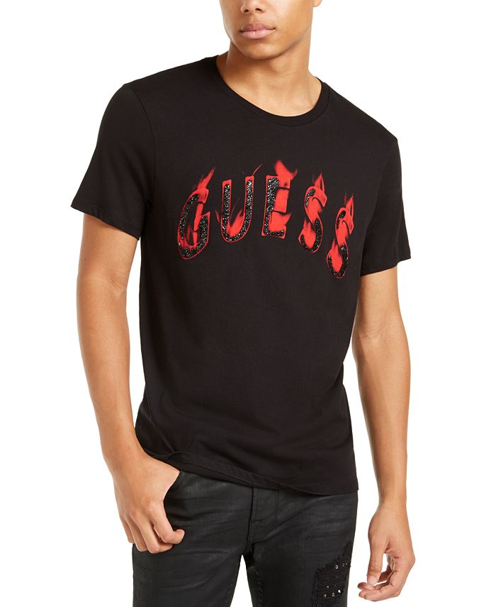 GUESS Men s Flame Logo T Shirt Macy s