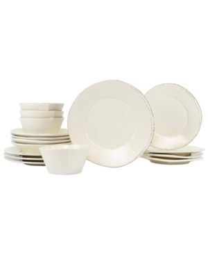Vietri Lastra 16-pc. Dinnerware Set, Service For 4 In Linen