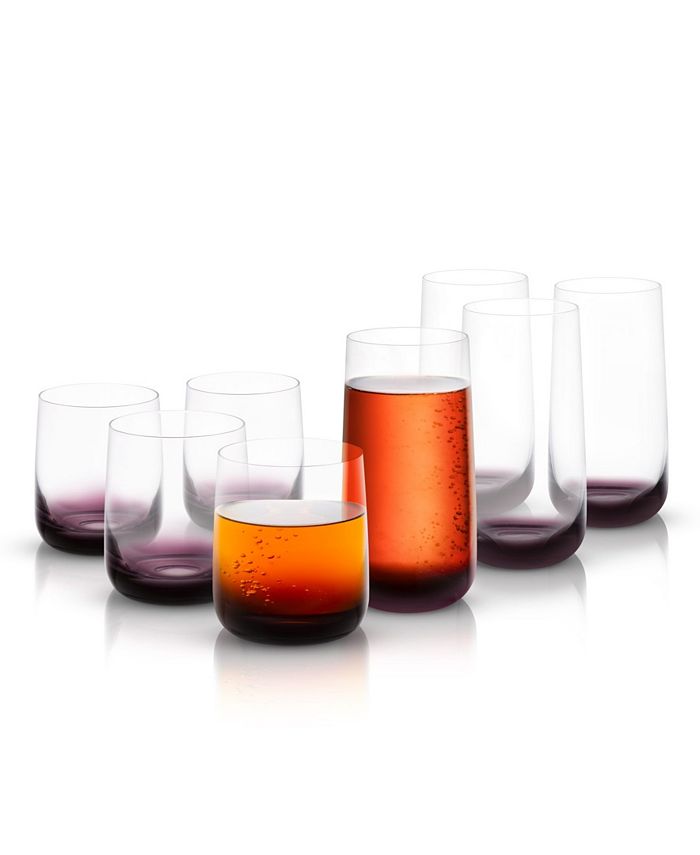 JoyJolt Black Swan Whiskey and Highball Glass Collection Set 8 & Reviews - Glassware & Drinkware - Dining - Macy's