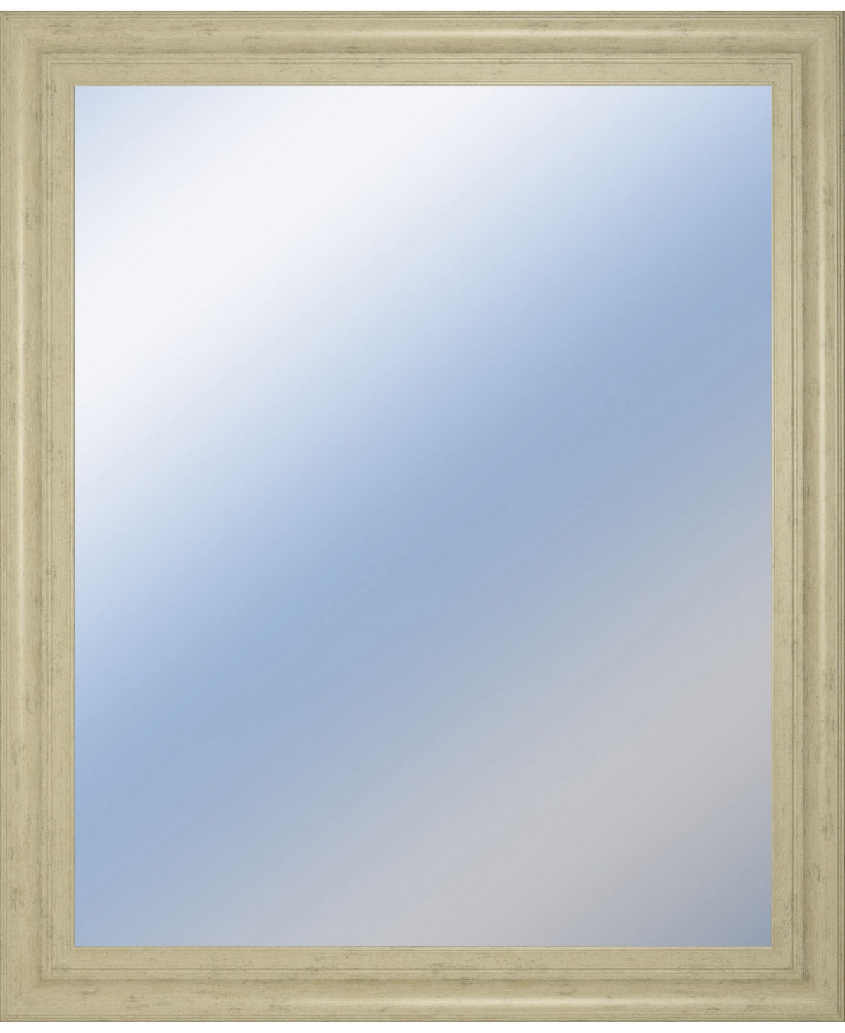 Decorative Framed Wall Mirror, 34" x 40" - Silver