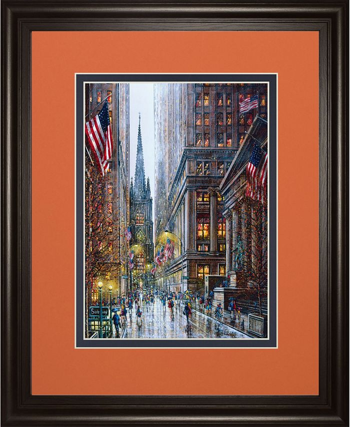Classy Art Wall Street by Guy Dessapt Framed Print Wall Art, 34" x 40