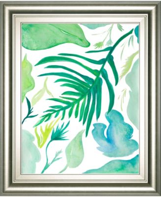 Green Water Leaves I by Kat Papa Framed Print Wall Art, 22" x 26"