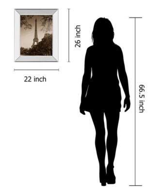 An Afternoon Stroll-Pari by Maihara J. Mirror Framed Print Wall Art, 22" x 26"