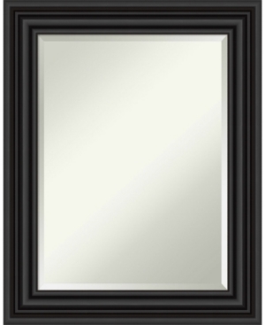 Amanti Art Colonial Framed Bathroom Vanity Wall Mirror, 23.75" X 29.75" In Black