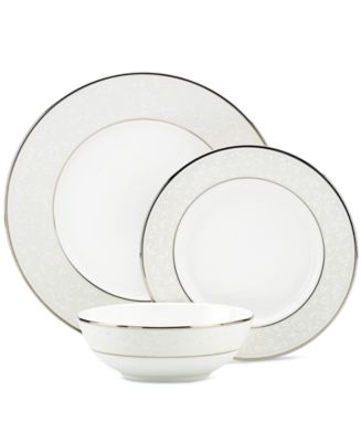 Lenox Dinnerware, Opal Innocence 3-Piece Place Setting - Macy's