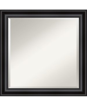 Amanti Art Grand Framed Bathroom Vanity Wall Mirror, 23.88" X 23.88" In Black
