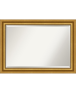 Amanti Art Parlor Gold-tone Framed Bathroom Vanity Wall Mirror, 41.62" X 29.62"
