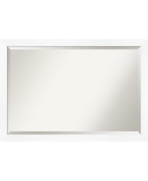Amanti Art Cabinet Framed Bathroom Vanity Wall Mirror, 39.25" X 27.25" In White