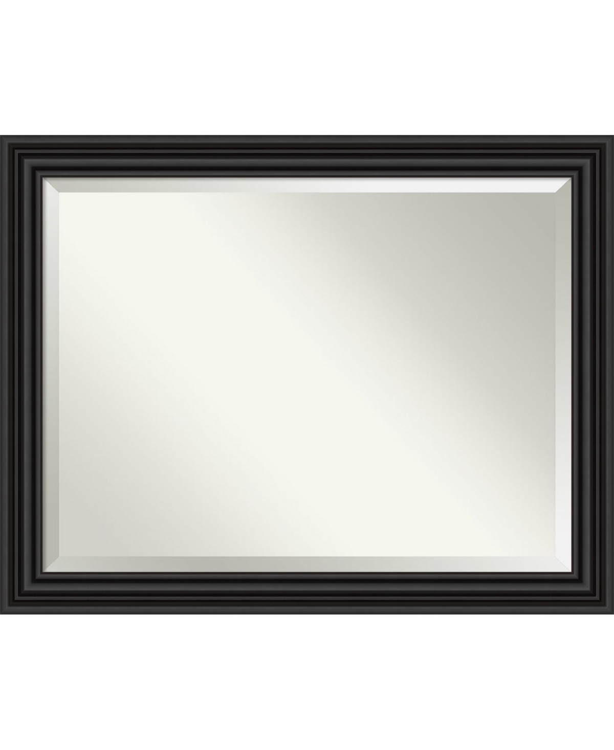 Colonial Framed Bathroom Vanity Wall Mirror, 45.75" x 35.75" - Black