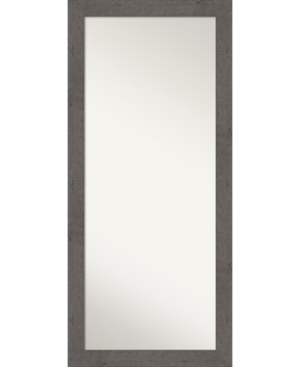 Shop Amanti Art Rustic Plank Framed Floor/leaner Full Length Mirror, 29.38" X 65.38" In Gray