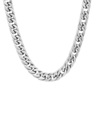 Macy's Men's Simple Curb Link Chain Necklace - Macy's