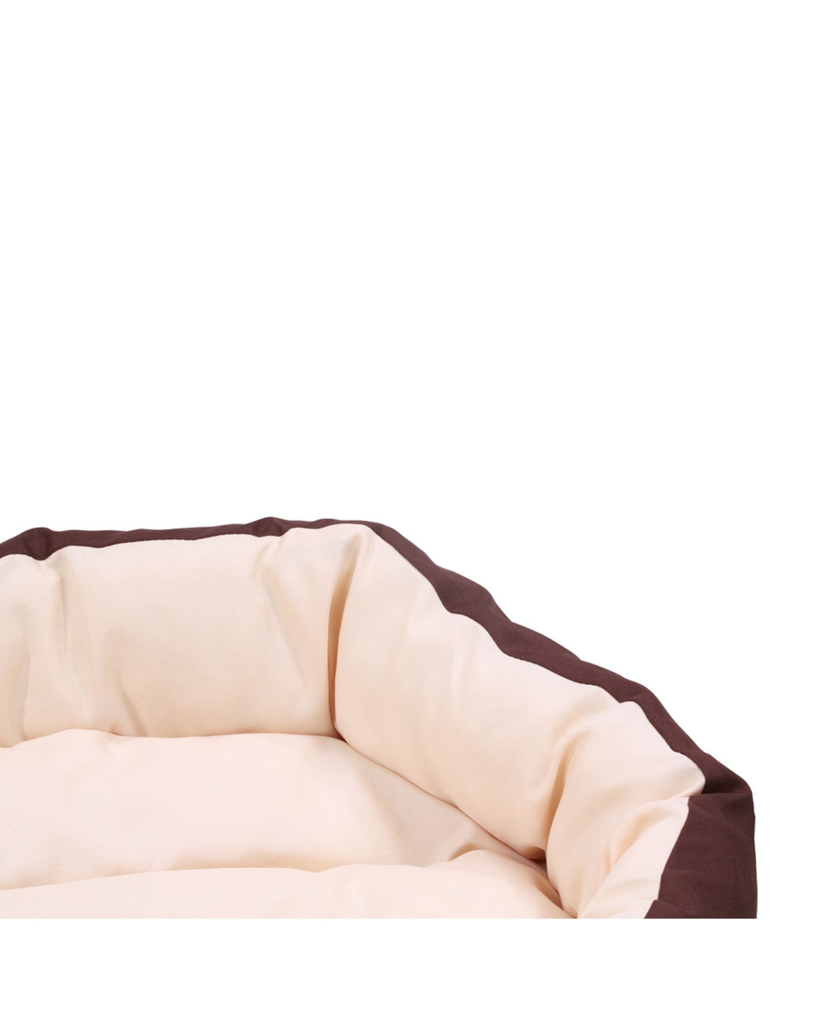 Happycare Textiles Durable Bolster Sleeper Oval Pet Bed with Removable Reversible Insert Cushion and Additional Two Pillow,